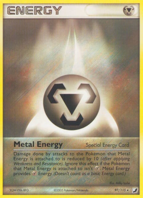 Metal Energy (Reverse Holofoil) (97) — Unseen Forces
