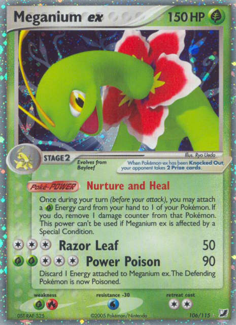 Meganium ex (Holofoil) (106) — Unseen Forces