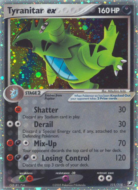 Tyranitar ex (Holofoil) (111) — Unseen Forces
