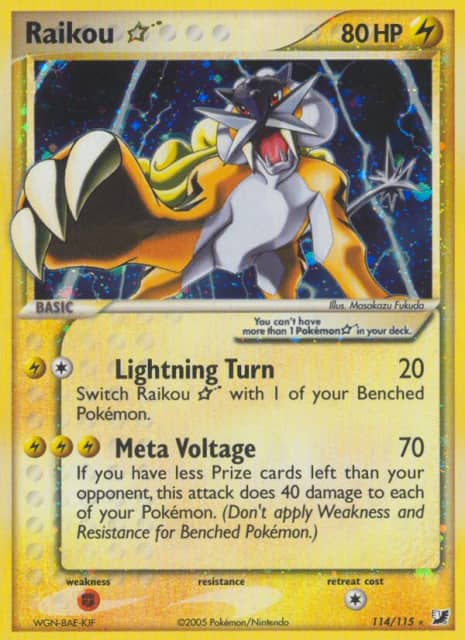 Raikou ☆ (Holofoil) (114) — Unseen Forces