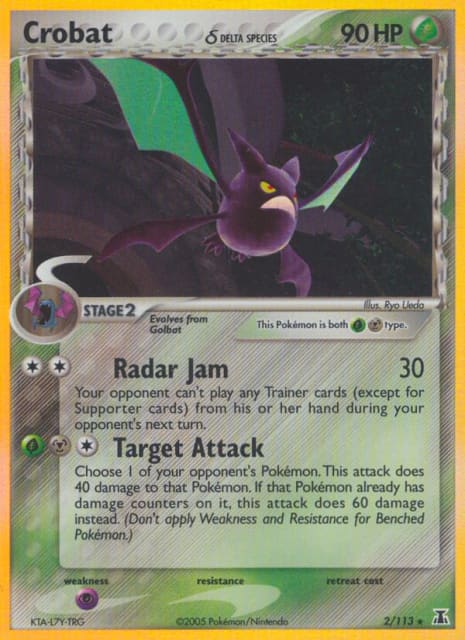 Crobat δ (Reverse Holofoil) (2) — Delta Species