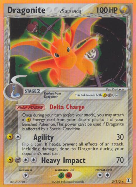 Dragonite δ (Holofoil) (3) — Delta Species