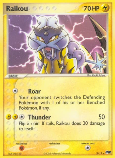 Raikou (Holofoil) (3) — POP Series 2