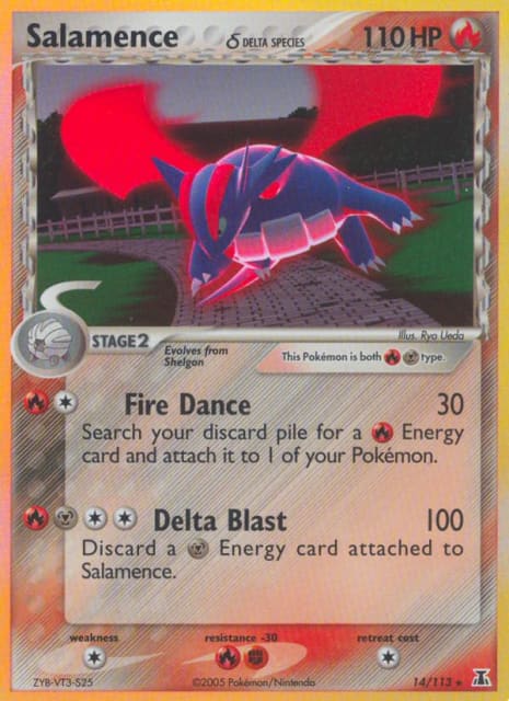 Salamence δ (Holofoil) (14) — Delta Species