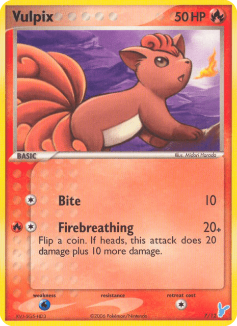 Vulpix (7) — EX Trainer Kit 2 Minun
