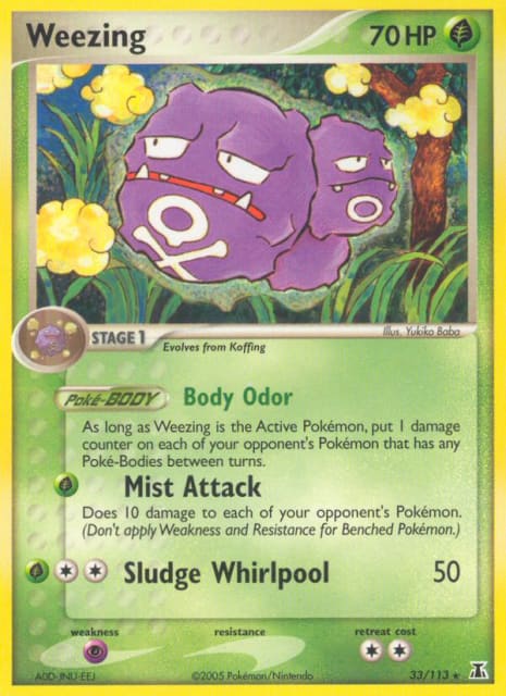 Weezing (Reverse Holofoil) (33) — Delta Species
