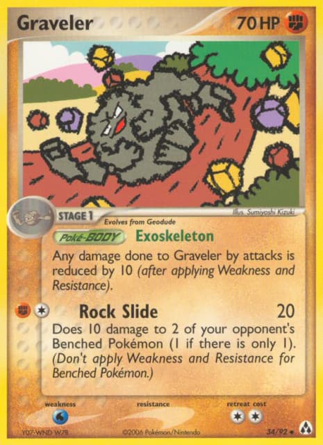 Graveler (Reverse Holofoil) (34) — Legend Maker