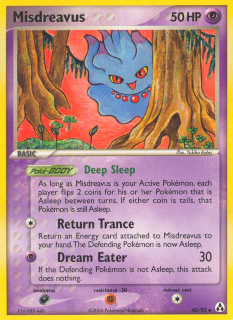 Misdreavus (Reverse Holofoil) (40) — Legend Maker