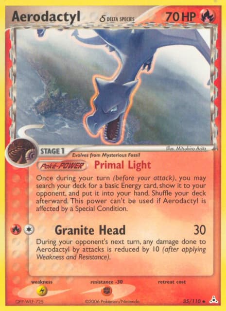 Aerodactyl δ (Reverse Holofoil) (35) — Holon Phantoms