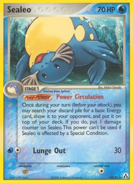 Sealeo (Reverse Holofoil) (43) — Legend Maker