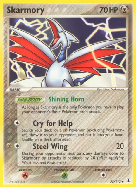 Skarmory (Reverse Holofoil) (55) — Delta Species