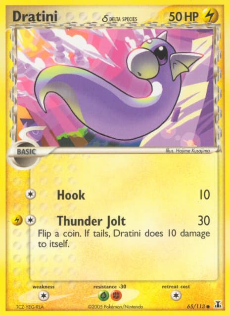 Dratini δ (Reverse Holofoil) (65) — Delta Species