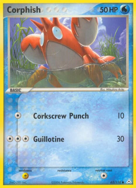 Corphish (Reverse Holofoil) (62) — Holon Phantoms