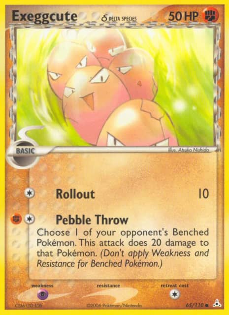 Exeggcute δ (Reverse Holofoil) (65) — Holon Phantoms