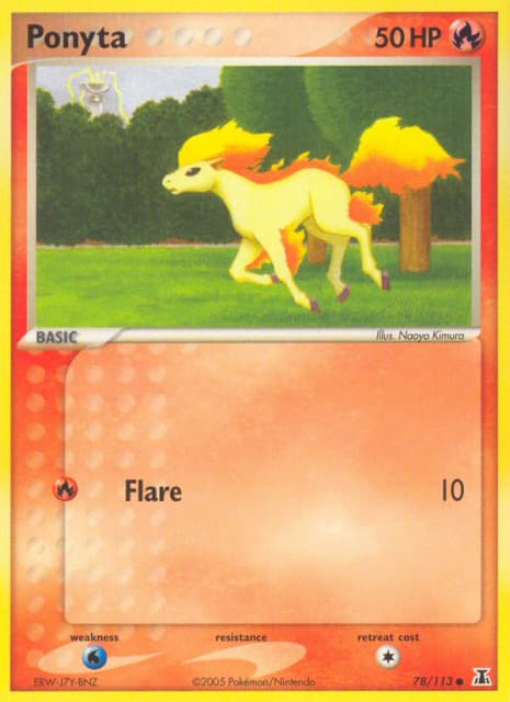 Ponyta (Reverse Holofoil) (78) — Delta Species