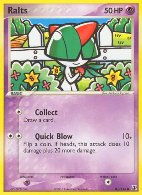 Ralts (Reverse Holofoil) (81) — Delta Species
