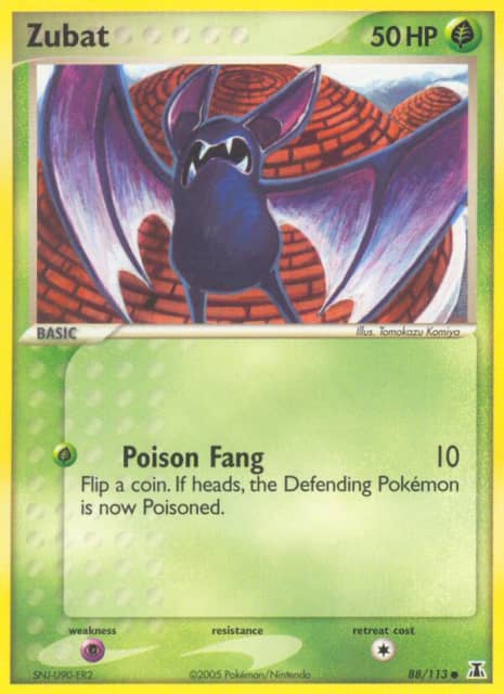Zubat (Reverse Holofoil) (88) — Delta Species
