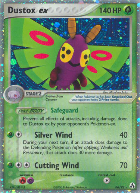 Dustox ex (Holofoil) (86) — Legend Maker