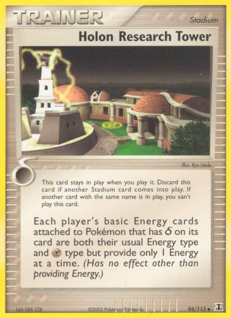 Holon Research Tower (Reverse Holofoil) (94) — Delta Species