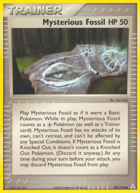 Mysterious Fossil (Reverse Holofoil) (92) — Holon Phantoms