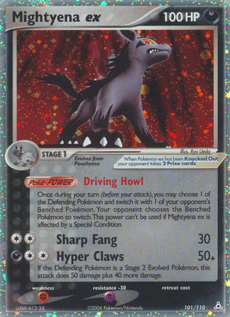 Mightyena ex (Holofoil) (101) — Holon Phantoms