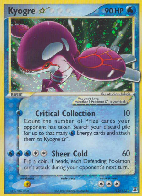 Kyogre ☆ (Holofoil) (112) — Delta Species