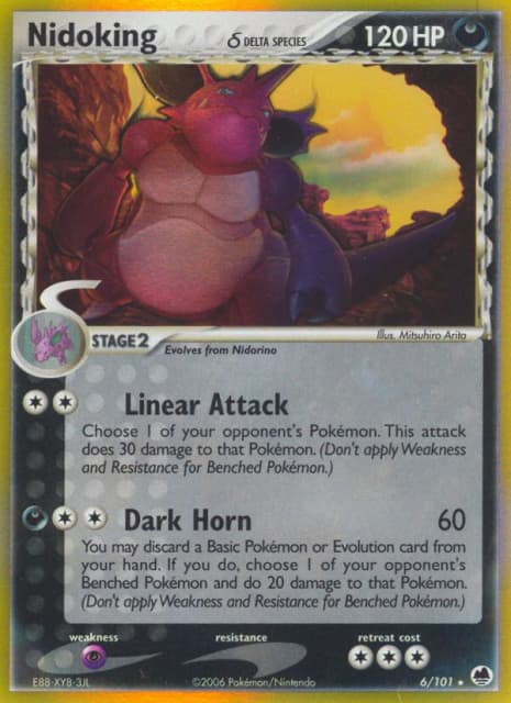 Nidoking δ (Reverse Holofoil) (6) — Dragon Frontiers