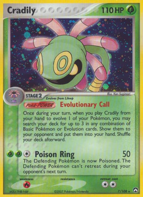 Cradily (Reverse Holofoil) (7) — Power Keepers