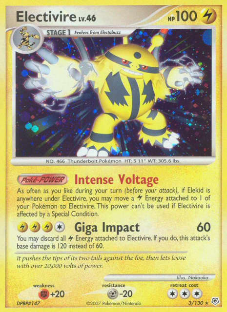 Electivire (League Stamp) (3) — Diamond & Pearl