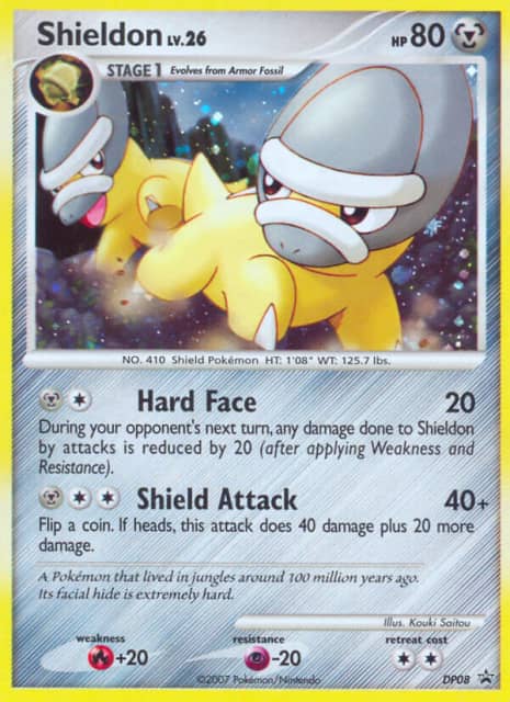 Shieldon (Holofoil) (DP08) — DP Black Star Promos