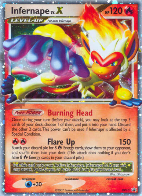 Infernape LV.X (Holofoil) (DP10) — DP Black Star Promos