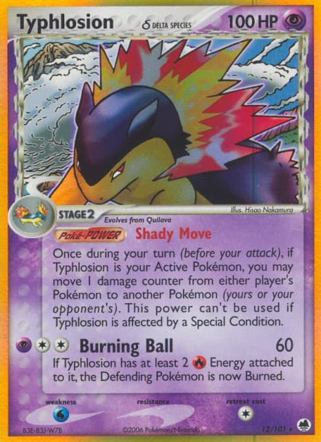 Typhlosion δ (Reverse Holofoil) (12) — Dragon Frontiers