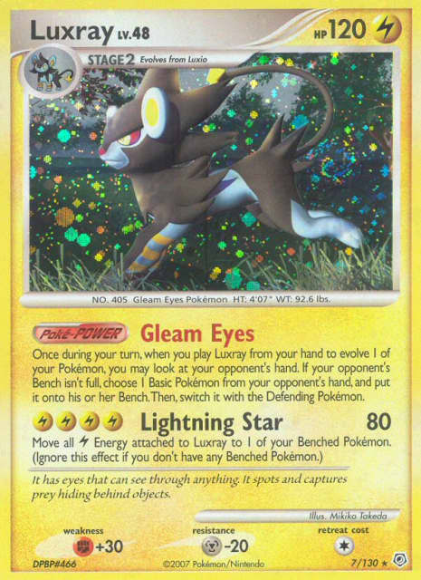 Luxray (Reverse Holofoil) (7) — Diamond & Pearl