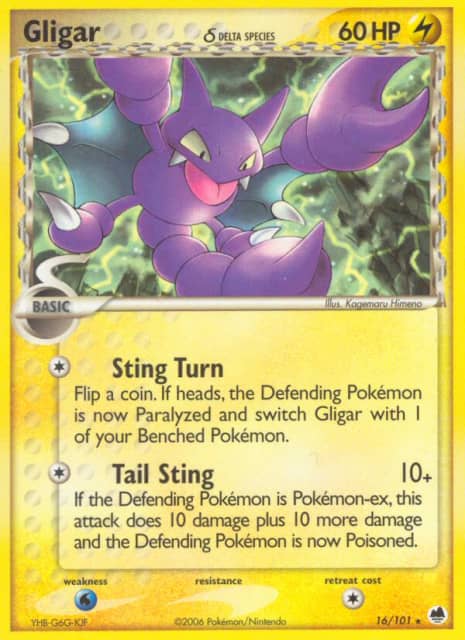 Gligar δ (Reverse Holofoil) (16) — Dragon Frontiers