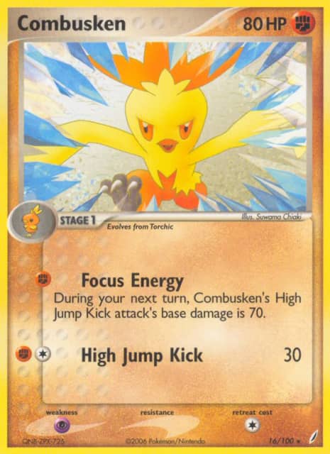 Combusken (Reverse Holofoil) (16) — Crystal Guardians
