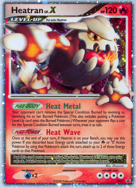 Heatran LV.X (Holofoil) (DP31) — DP Black Star Promos