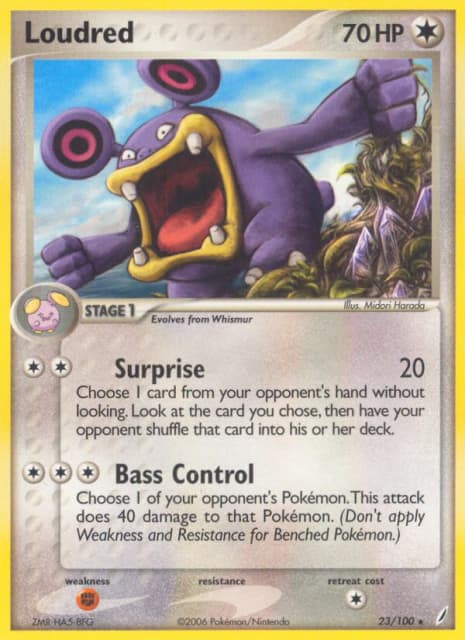 Loudred (Reverse Holofoil) (23) — Crystal Guardians