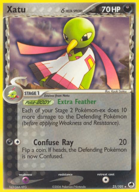 Xatu δ (Reverse Holofoil) (25) — Dragon Frontiers
