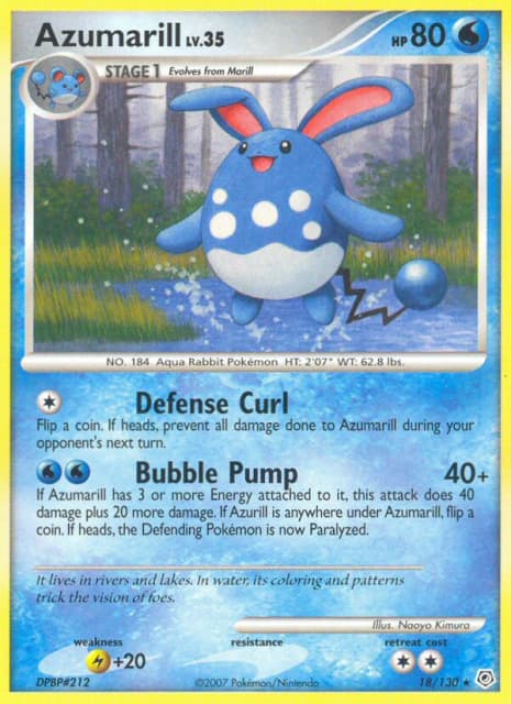 Azumarill (Reverse Holofoil) (18) — Diamond & Pearl