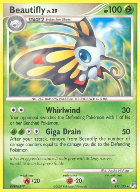 Beautifly (Reverse Holofoil) (19) — Diamond & Pearl