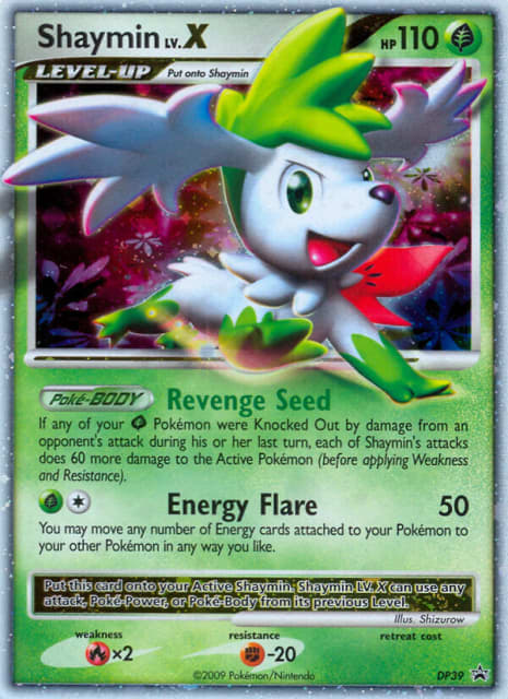 Shaymin LV.X (Holofoil) (DP39) — DP Black Star Promos