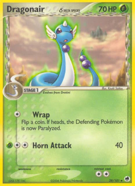 Dragonair δ (Prerelease Stamp) (28) — Dragon Frontiers