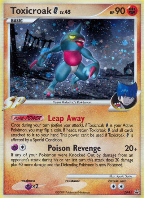 Toxicroak G (Holofoil) (DP41) — DP Black Star Promos