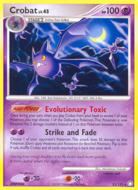 Crobat (Reverse Holofoil) (23) — Mysterious Treasures