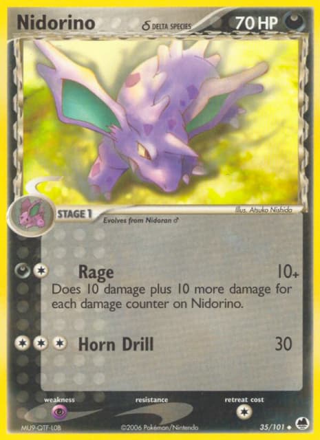 Nidorino δ (Reverse Holofoil) (35) — Dragon Frontiers
