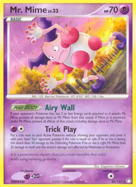 Mr. Mime (Reverse Holofoil) (30) — Mysterious Treasures