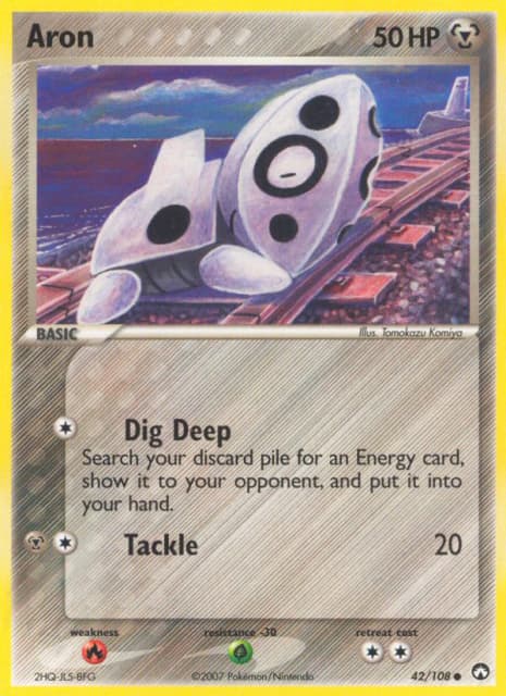 Aron (Reverse Holofoil) (42) — Power Keepers