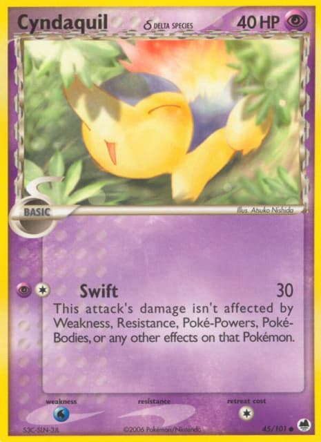 Cyndaquil δ (Reverse Holofoil) (45) — Dragon Frontiers