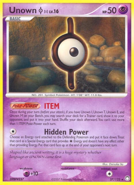 Unown [I] (Reverse Holofoil) (37) — Mysterious Treasures