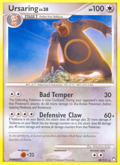 Ursaring (Reverse Holofoil) (38) — Mysterious Treasures